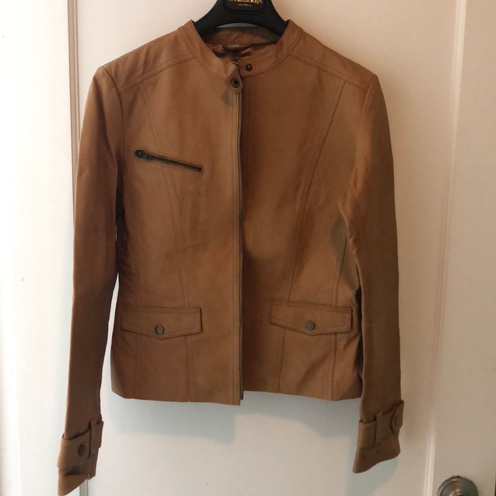 Tab Leather Moto Jacket
